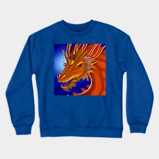 Royal Gold Ancient Dragon Crewneck Sweatshirt